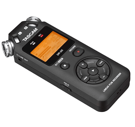 audio recorder on body bag