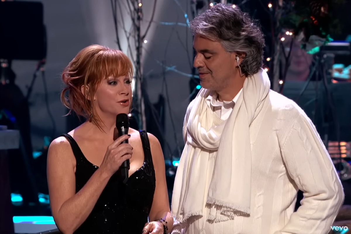 reba mcentire and andrea bocelli singing together