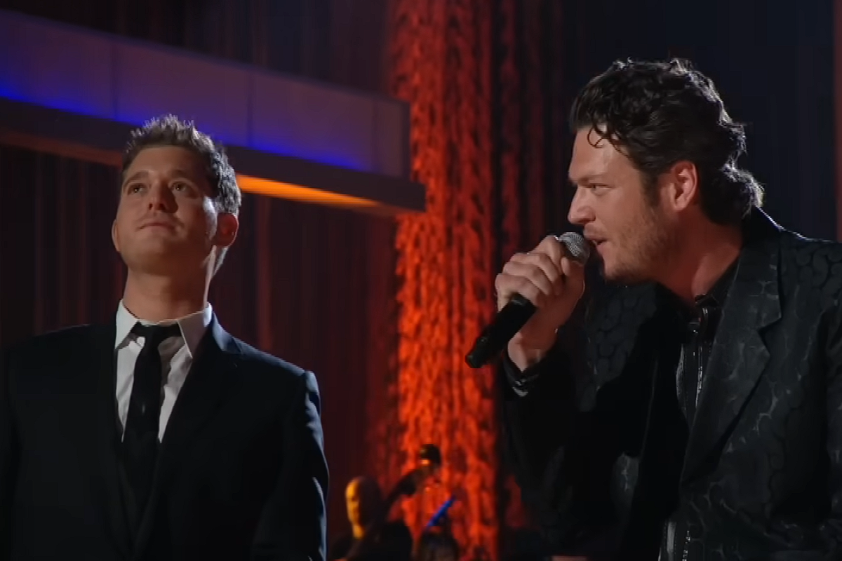 michael buble and blake shelton singing together