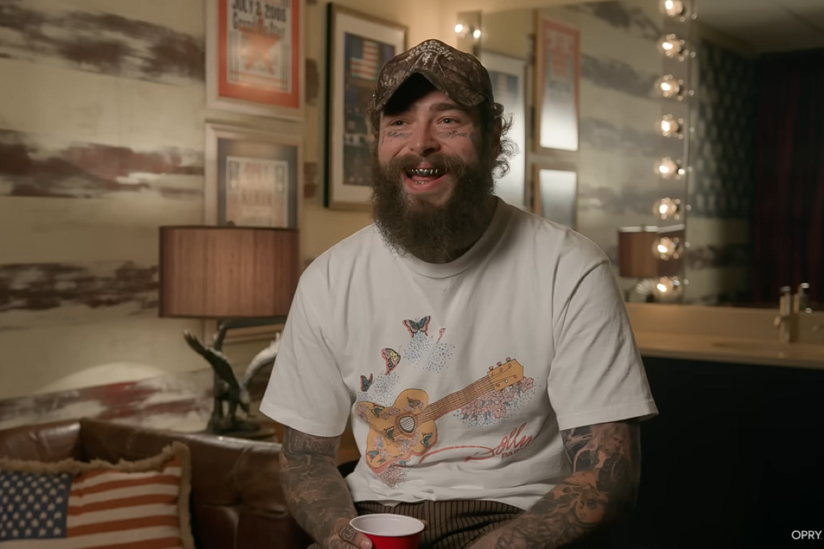 post malone being interviewed