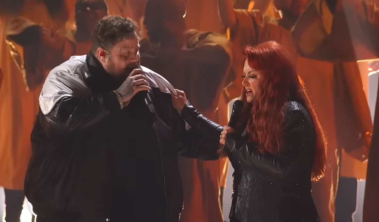 Jelly Roll and Wynonna Judd performing at the CMA Awards