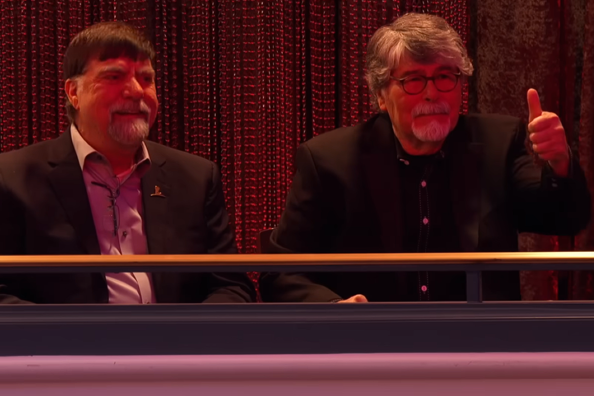 Randy Owen and Ted Gentry watching from the audience